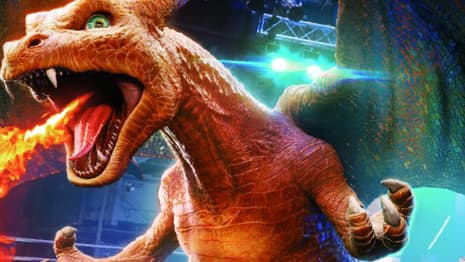 Charizard Takes On Gyarados In This Action-Packed, New DETECTIVE PIKACHU Concept Art