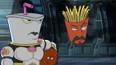 AQUA TEEN FOREVER: PLANTASM - Master Shake & Meatwad Find New Homes In This Brand New Clip