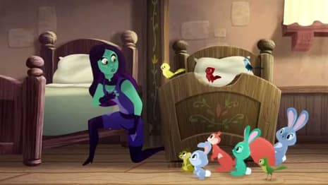 MARVEL'S GUARDIANS OF THE GALAXY: MISSION BREAKOUT! Sneak Peek Traps Gamora In A Fairytale Nightmare