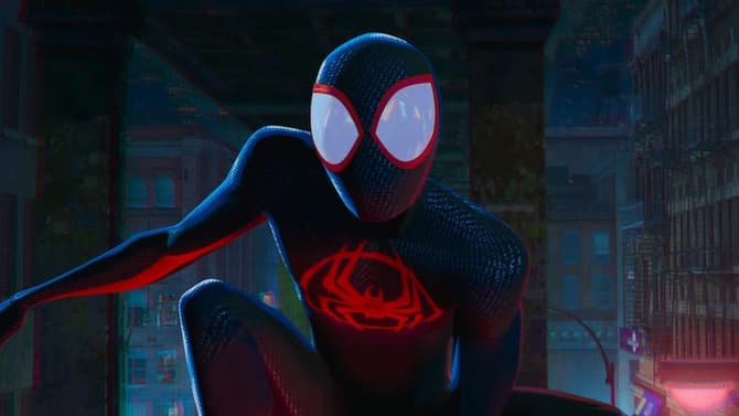 SPIDER-MAN: ACROSS THE SPIDER-VERSE - New BTS Photo Reveals Detailed Look At [SPOILER]'s Super Suit