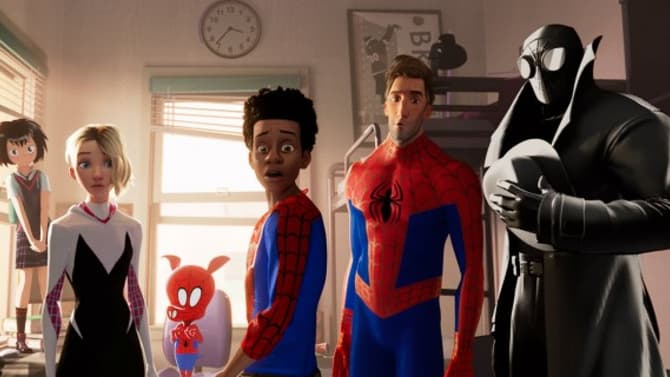 SPIDER-MAN: INTO THE SPIDER-VERSE Concept Art Shows Off The Alternate Suits In Peter Parker's Lair