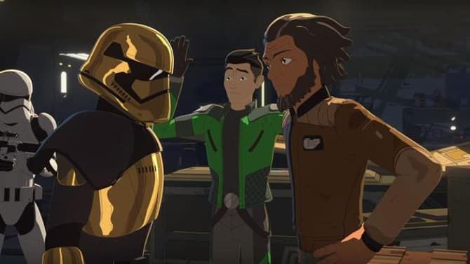 STAR WARS RESISTANCE: The First Order Try To Arrest Kaz In A New Clip From Season 1, Episode 20: &quot;Descent&quot;