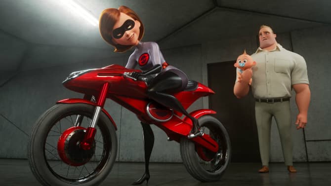 New THE INCREDIBLES 2 Clip Reveals Elastigirl's Techie And Torquey New Vehicle: The Elasticycle