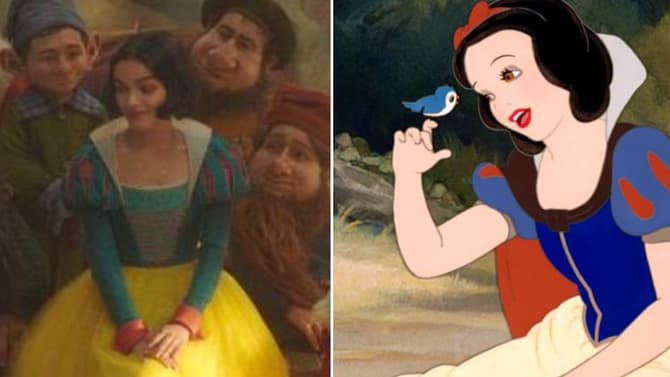 SNOW WHITE First Official Look Features Rachel Zegler's Princess And The Seven... Dwarfs!?