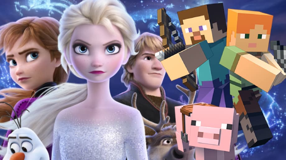 FROZEN 2: Elsa & Anna Enter The Realm Of MINECRAFT In Official, New Mashup Pack