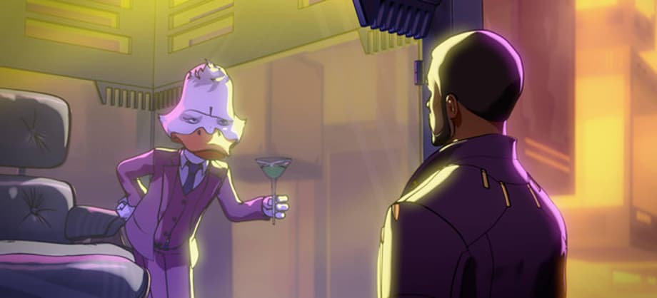 L-R-Howard-the-Duck-and-TChalla-Star-Lord-in-Marvel-Studios-WHAT-IF-exclusively-on-Disney-Marvel-Stu