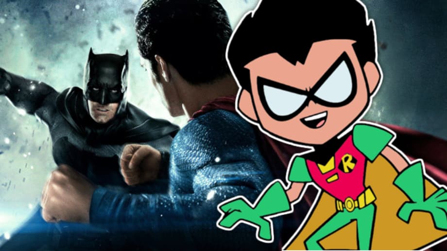 TEEN TITANS GO! TO THE MOVIES Directors Reveal That They Almost Had To Cut The BATMAN V SUPERMAN Joke