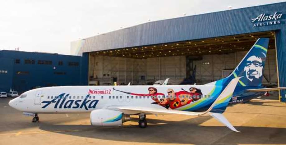 Alaska Airlines Unveils Special-Edition INCREDIBLES 2 Themed Plane