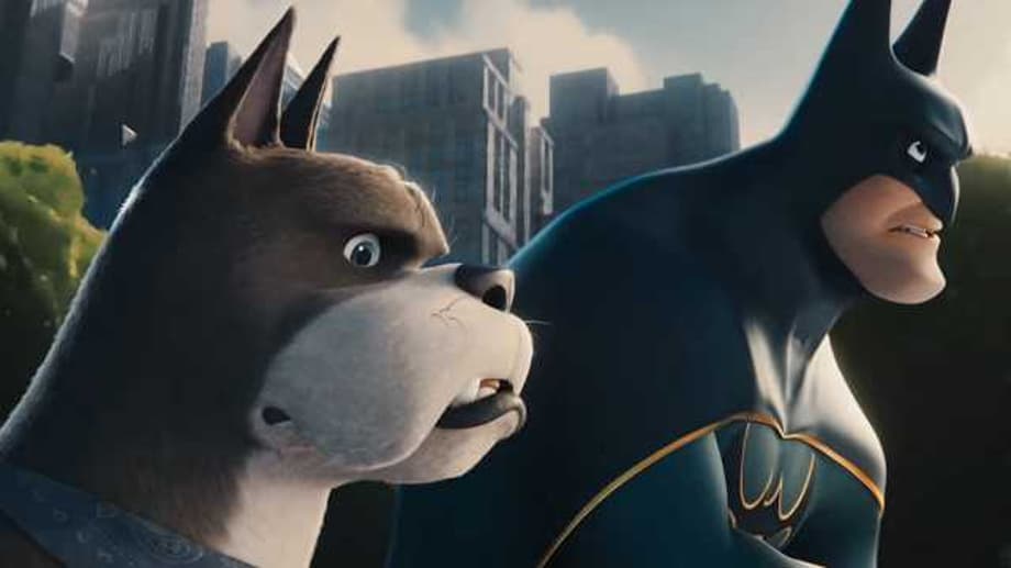 DC LEAGUE OF SUPER-PETS New Trailer Shows The Batman Heading Into Action Alongside Canine Sidekick