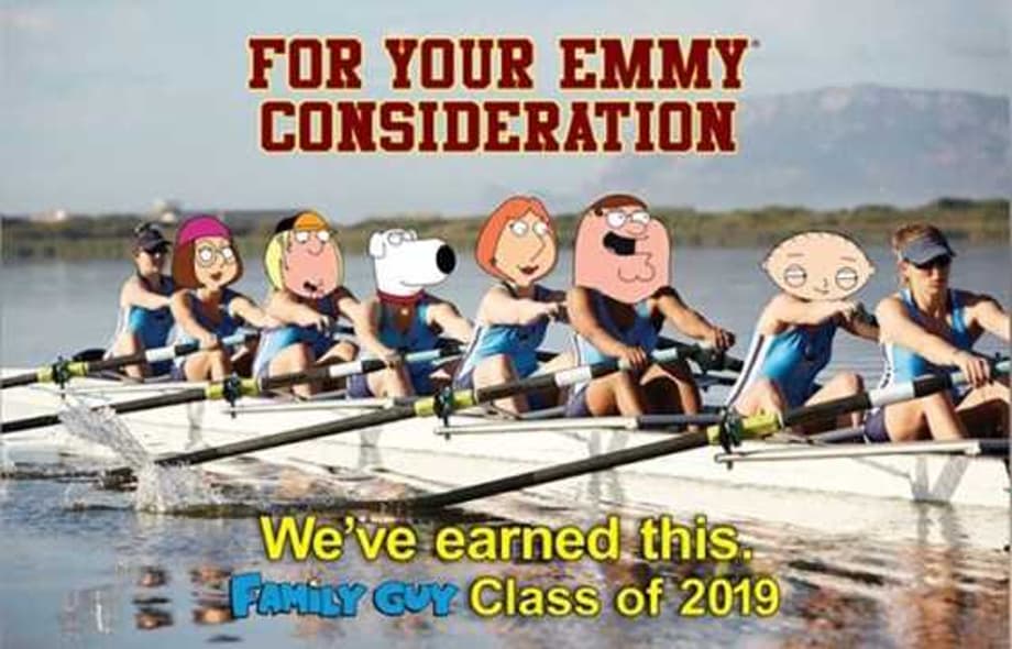 FAMILY GUY Took Shots At College Admissions Scandal With Latest Emmy Advert