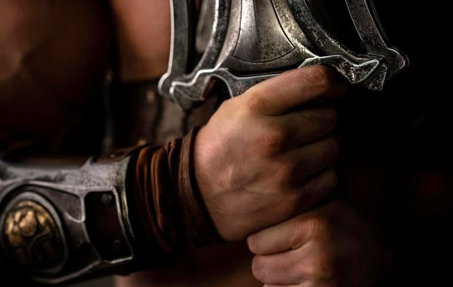 MASTERS OF THE UNIVERSE SDCC Display Reveals First Look At He-Man's Sword & Skeletor's Staff