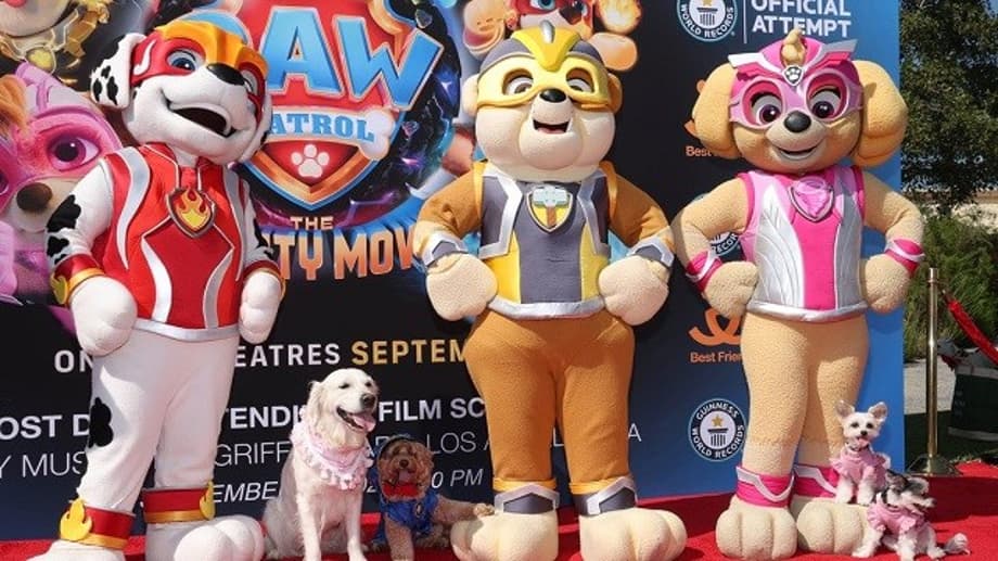 PAW PATROL: THE MIGHTY MOVIE Earns A Place In The Guiness Book For 'Most Dogs Attending A Film Screening'