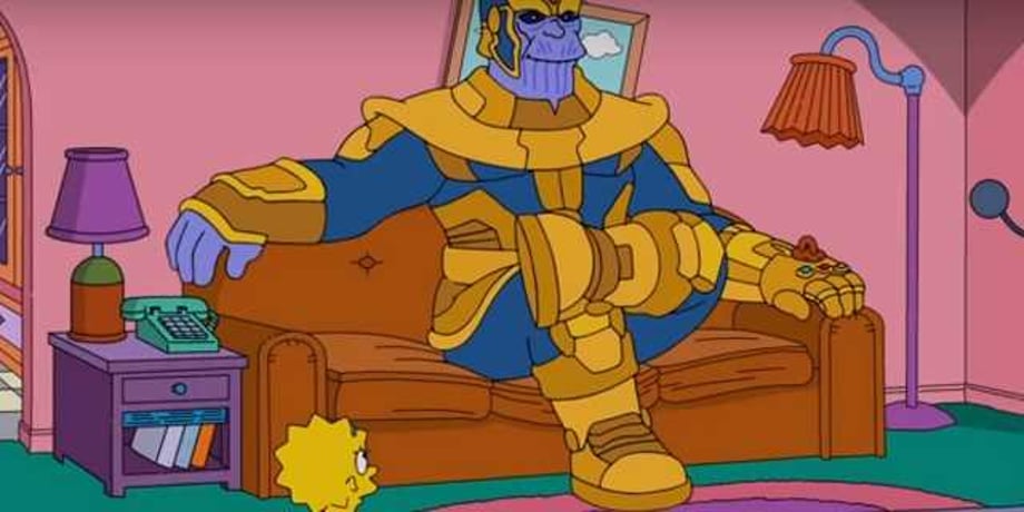 Last Night's Episode Of THE SIMPSONS Kicked Off With AVENGERS Villain Thanos Visiting Springfield