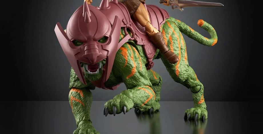 MASTERS OF THE UNIVERSE Action Figures Unveil Official Designs For Battle Cat, Trap Jaw, Ram Man And More