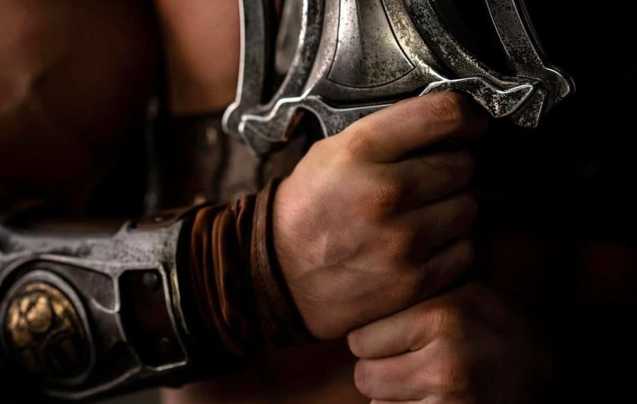 MASTERS OF THE UNIVERSE SDCC Display Reveals First Look At He-Man's Sword & Skeletor's Staff