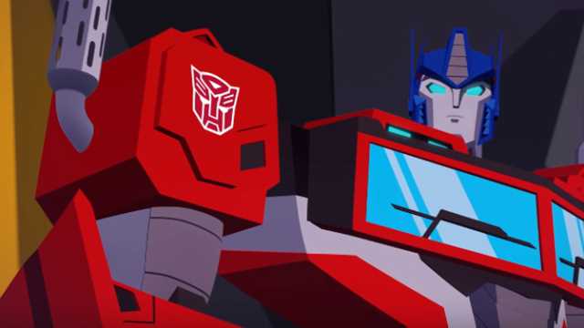 TRANSFORMERS CYBERVERSE Clip Explores Bumblebee's Past Memory With Optimus  Prime and Grimlock